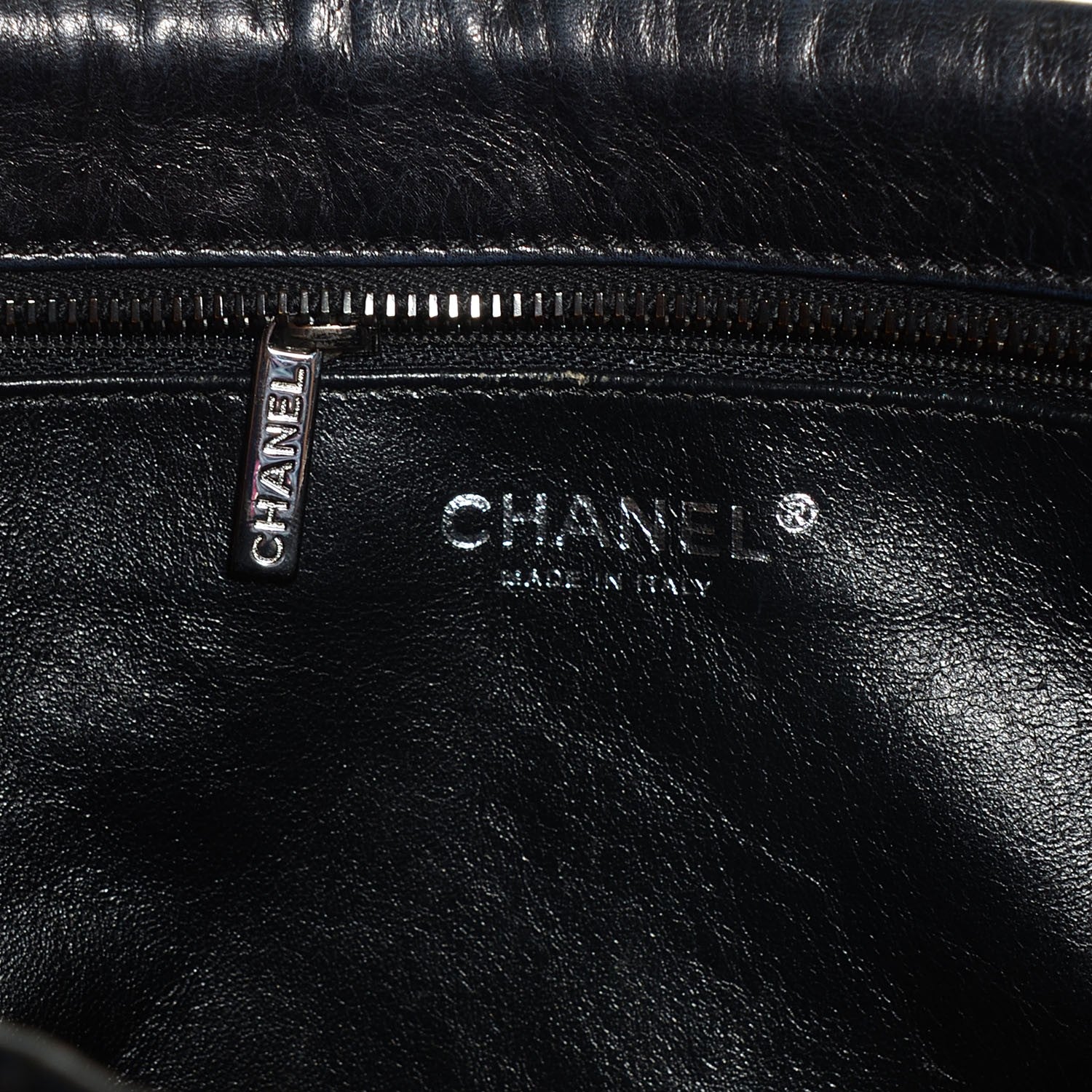 Chanel Metallic Aged Calfskin Quilted Large Reissue Camera Case Black 7 of 8