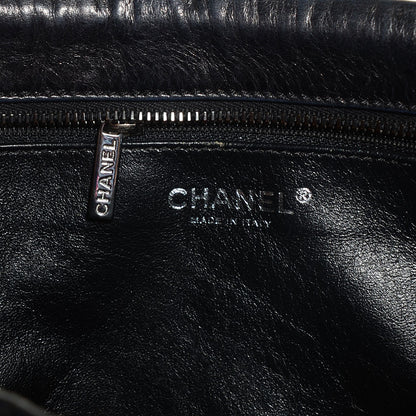 Chanel Metallic Aged Calfskin Quilted Large Reissue Camera Case Black 7 of 8