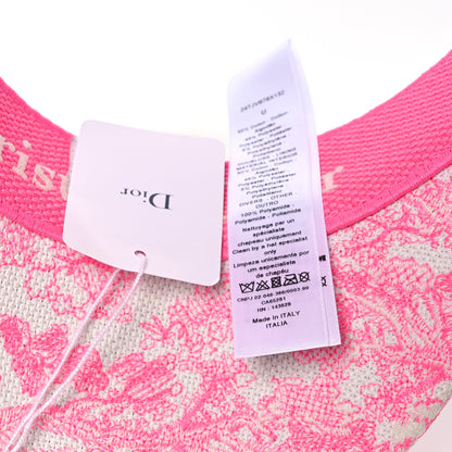 Christian Dior Toile De Jouy Reverse Visor Fluorescent Pink 9 of 10