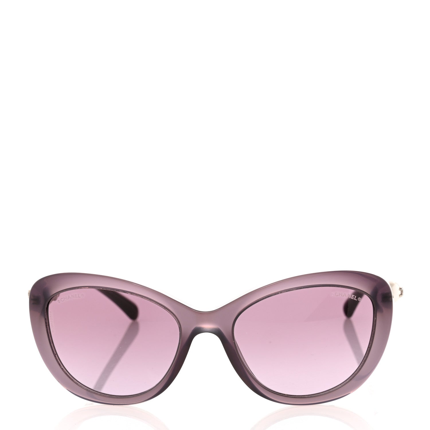 Chanel Polarized Cat Eye Pearl Sunglasses 5340-H Pink 2 of 7