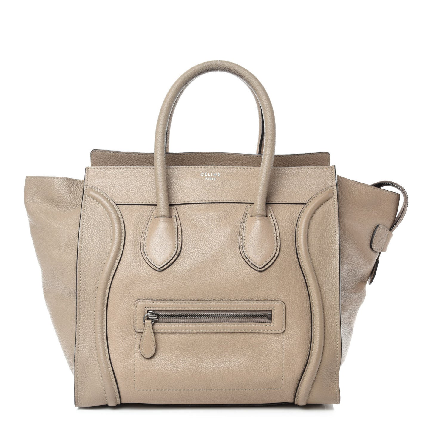 Drummed Calfskin Mini Luggage Dune