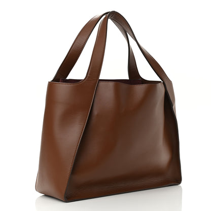Stella McCartney Eco Alter Nappa East West Perforated Tote Brown 4 of 13