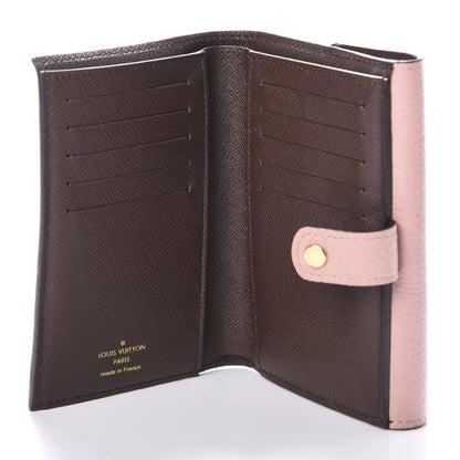 Louis Vuitton Damier Ebene Normandy Compact Wallet Rose Ballerine 5 of 6