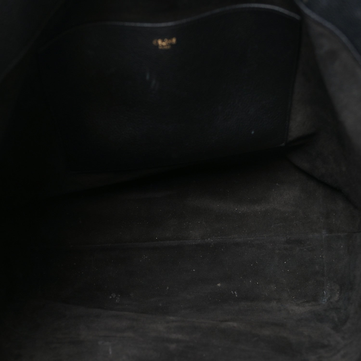 Celine Grained Calfskin Triomphe Medium Cabas Anais Black 4 of 8