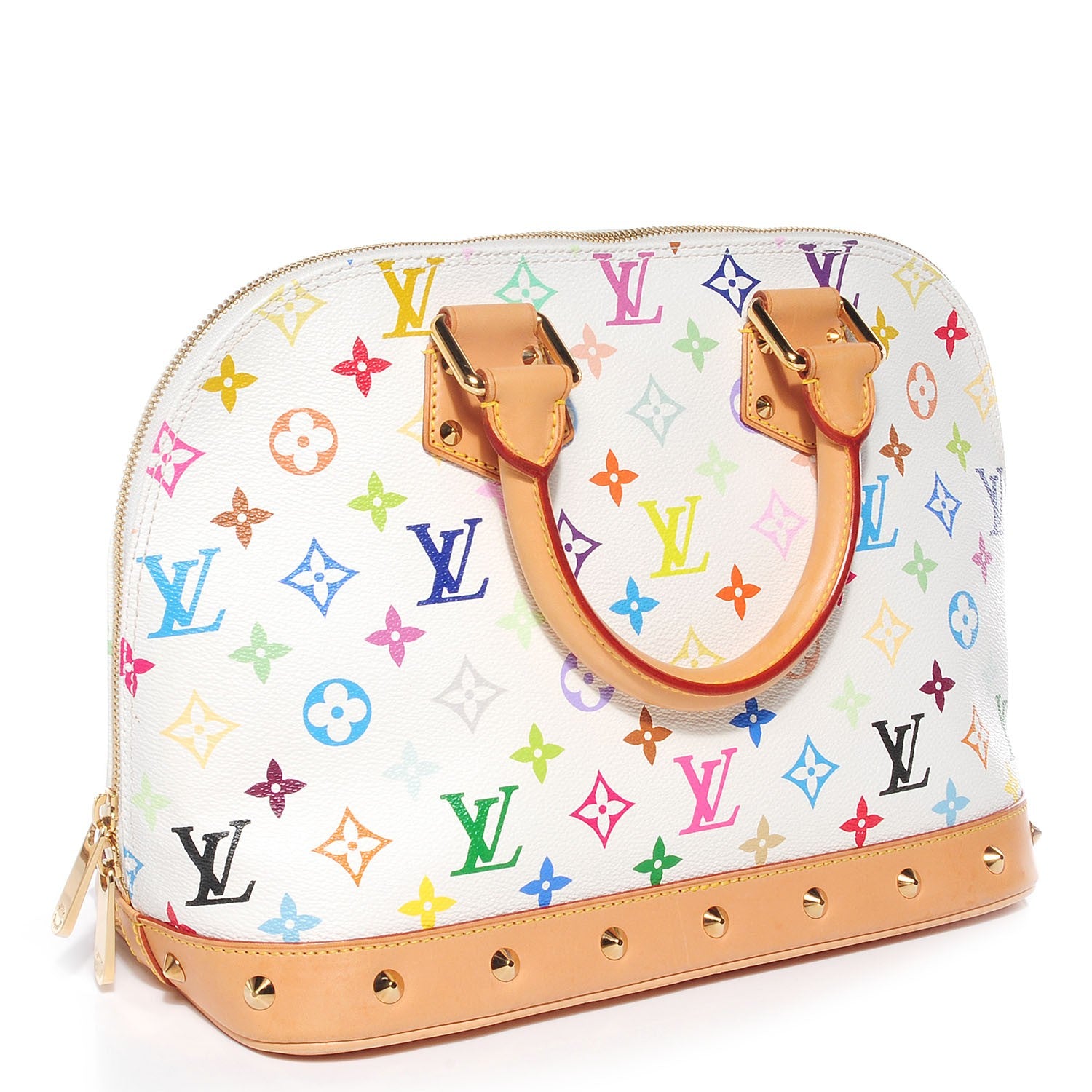 Louis Vuitton Monogram Multicolor Alma White 3 of 7