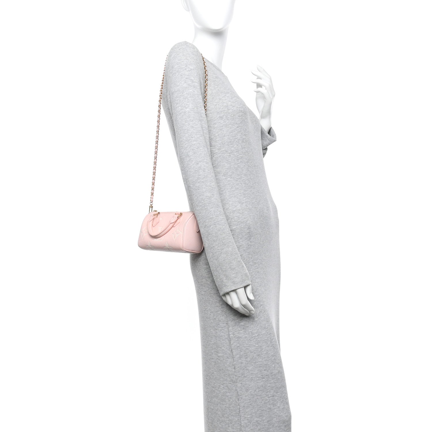 Louis Vuitton Empreinte Monogram Giant Nano Speedy Pink Creme 2 of 11