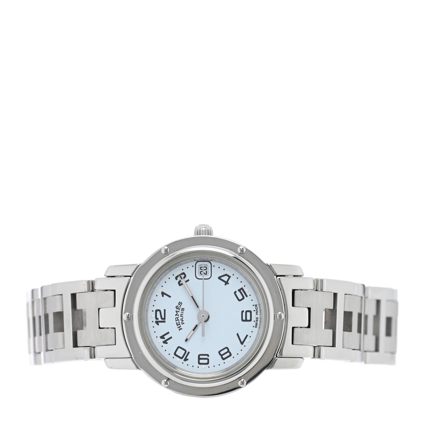 Stainless Steel 24mm Clipper Quartz Watch White