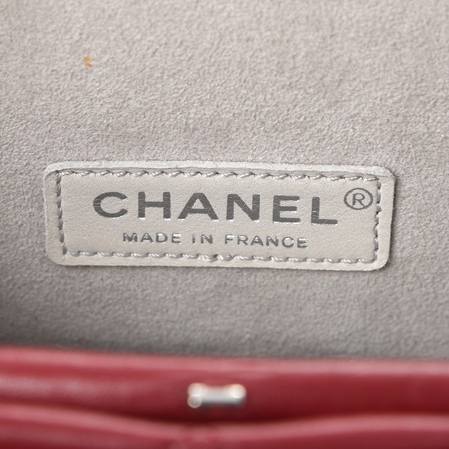 Lambskin Quilted Clutch Red