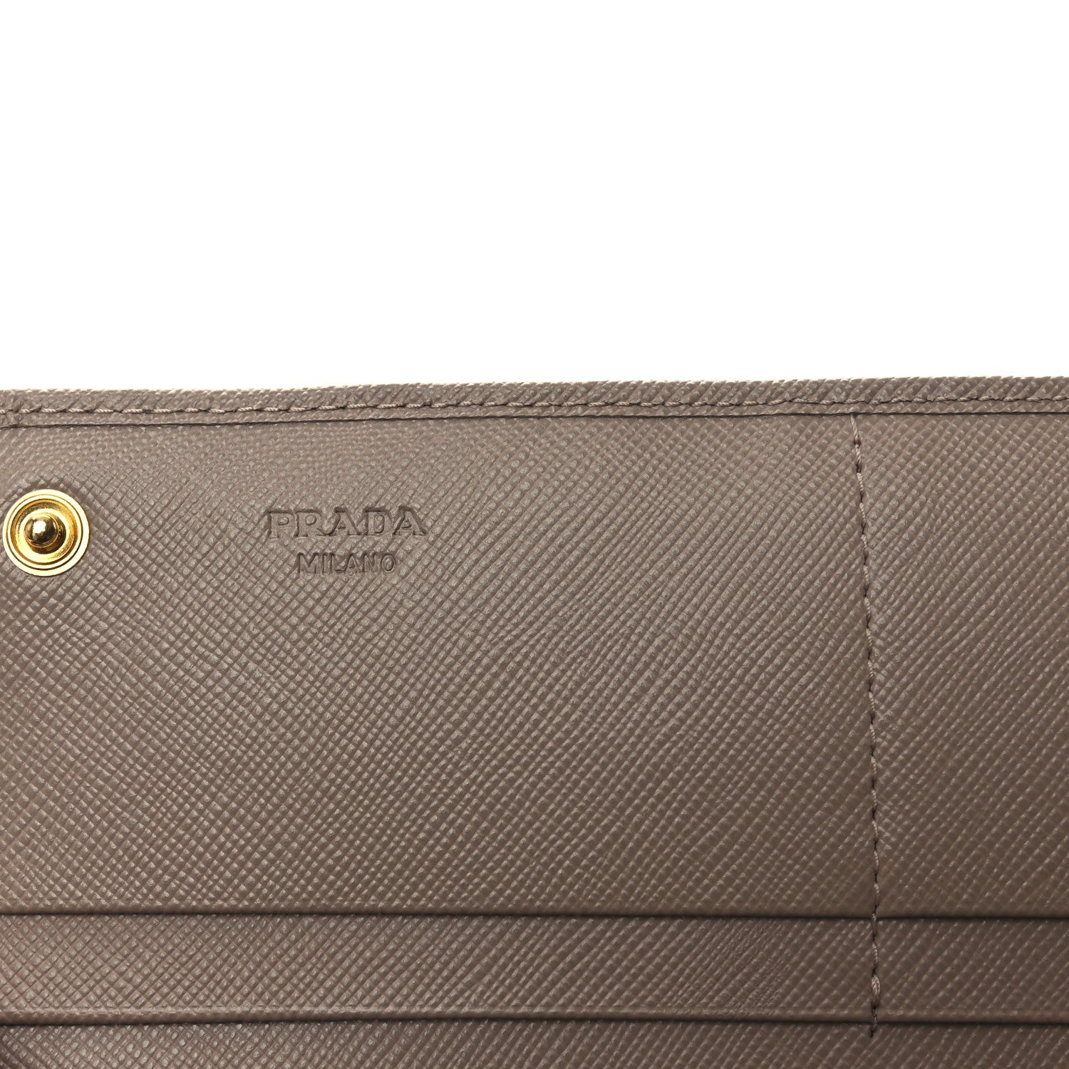 Prada Saffiano Metal Continental Flap Wallet Cammeo 6 of 7