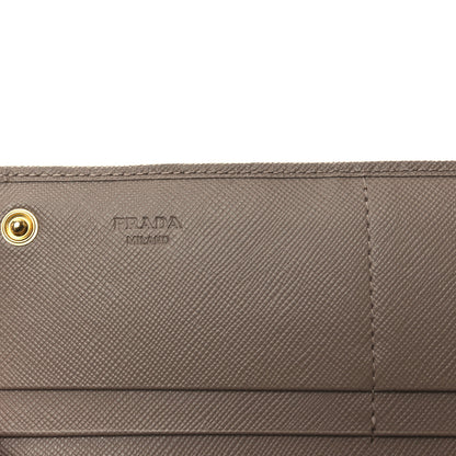 Prada Saffiano Metal Continental Flap Wallet Cammeo 6 of 7