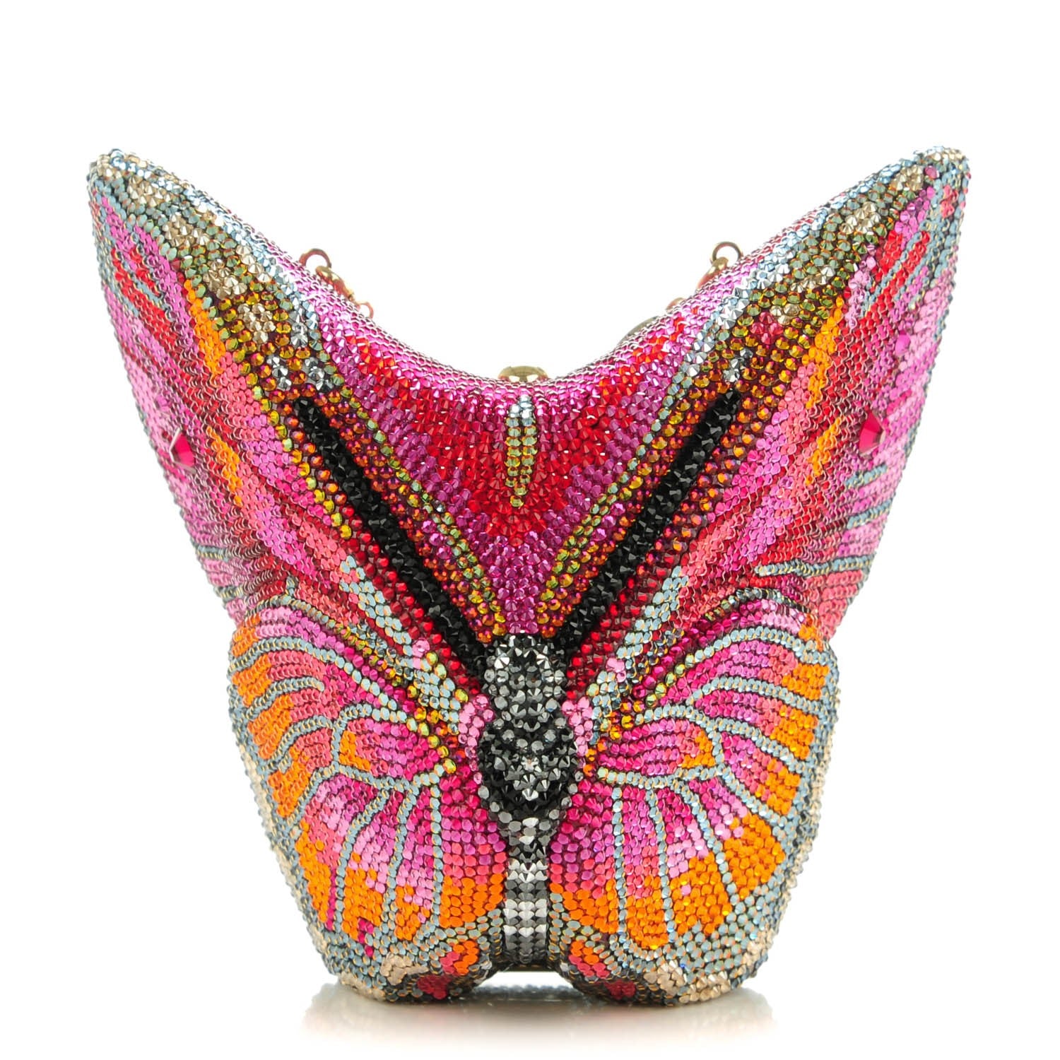 Judith Leiber Crystal Mila New Butterfly Minaudiere Clutch Multicolor 1 of 7