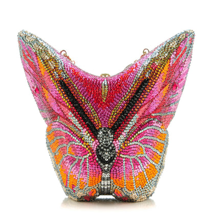Judith Leiber Crystal Mila New Butterfly Minaudiere Clutch Multicolor 1 of 7