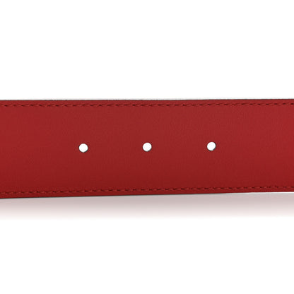 Gucci Moon Calfskin Torchon Double G 40mm Belt 85 34 Hibiscus Red 4 of 5