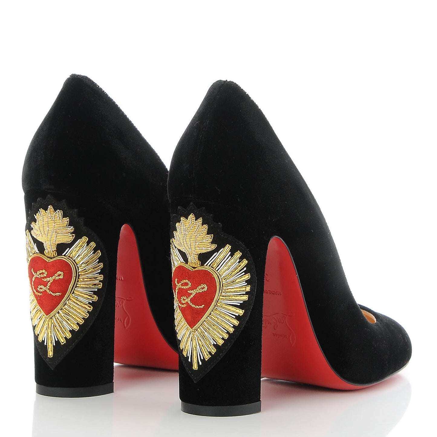 Velvet Cadrilla Corazon 100 Pumps 36.5 Black
