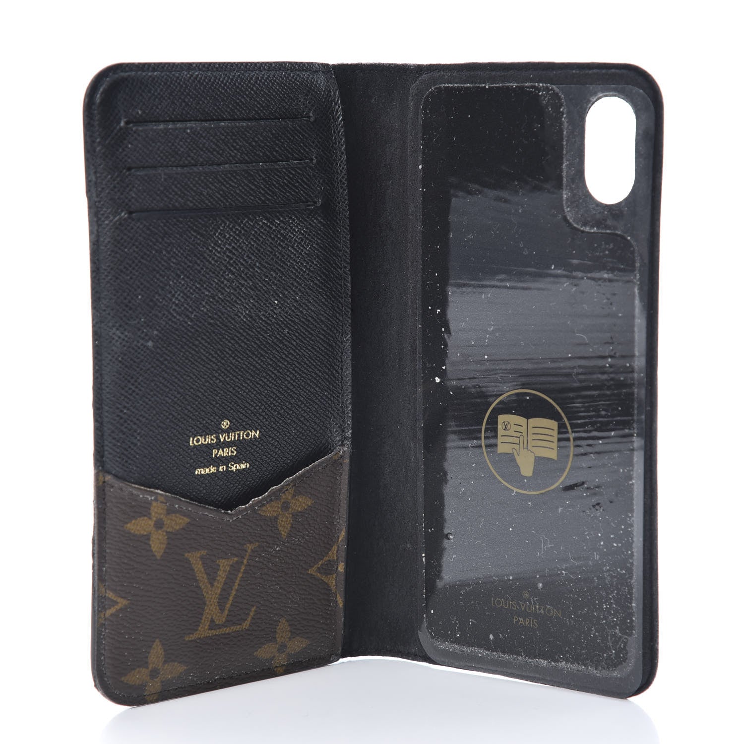 Louis Vuitton Monogram iPhone XS Max Folio Case Black 5 of 13