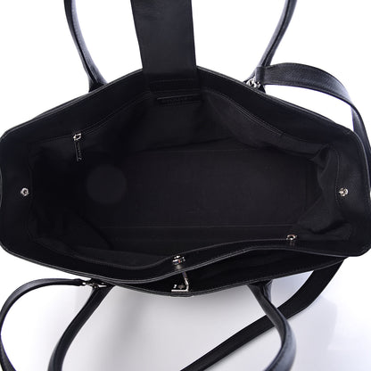 Chanel Calfskin Cerf Executive Shopper Tote Black 5 of 10