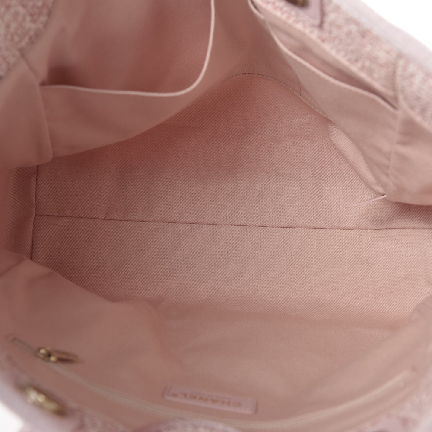 Straw Lurex Small Deauville Tote Pink