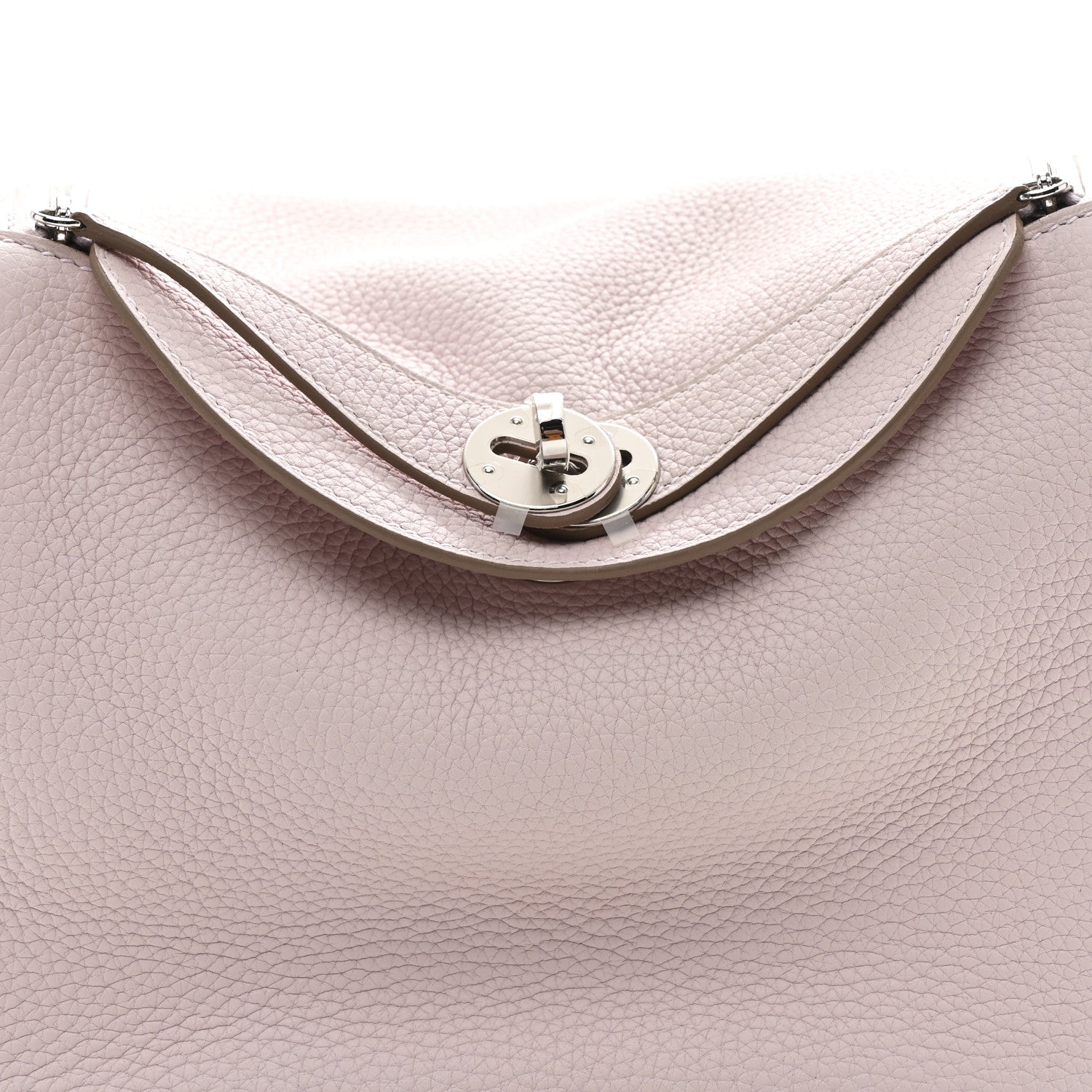 Hermes Taurillon Clemence Verso Lindy 26 Mauve Pale Mushroom 8 of 10