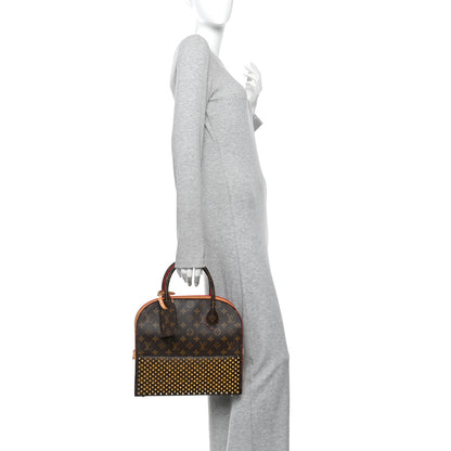 Louis Vuitton Monogram Calf Hair Spikes Iconoclasts Christian Louboutin Tote Red 2 of 9