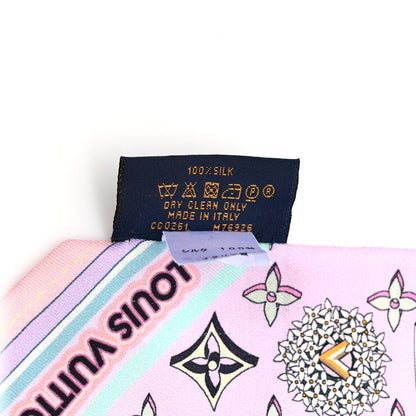 Louis Vuitton Silk Monogram Astro Virgo BB Bandeau Light Pink 4 of 4