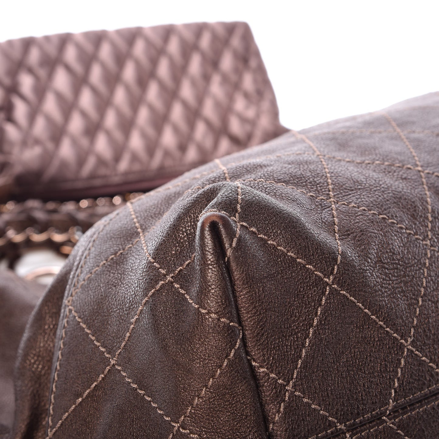 Metallic Calfskin Baby Coco Cabas Bronze