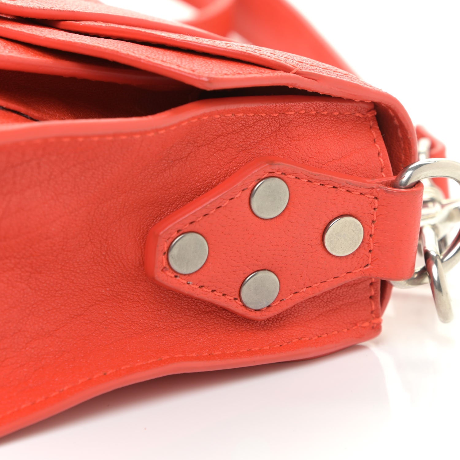 Proenza Schouler Lambskin Tiny PS1 Satchel Fire Red 12 of 15