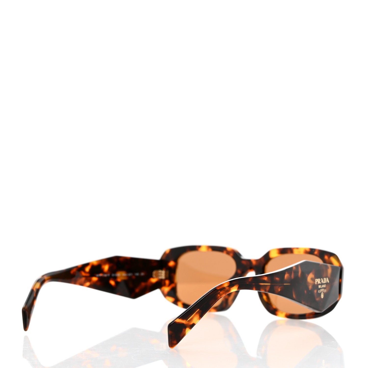 Prada Acetate Symbole Sunglasses SPR 17W Havana 4 of 8