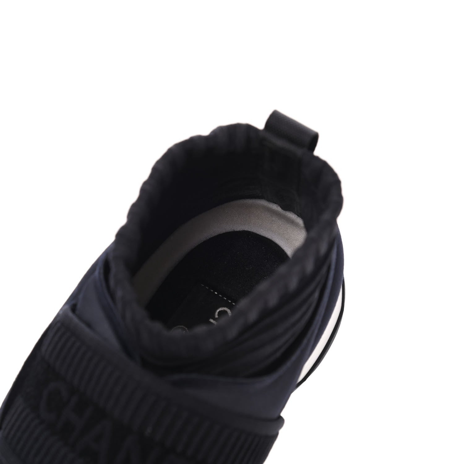 Chanel Stretch Fabric CC Sneakers 39 Black 12 of 14