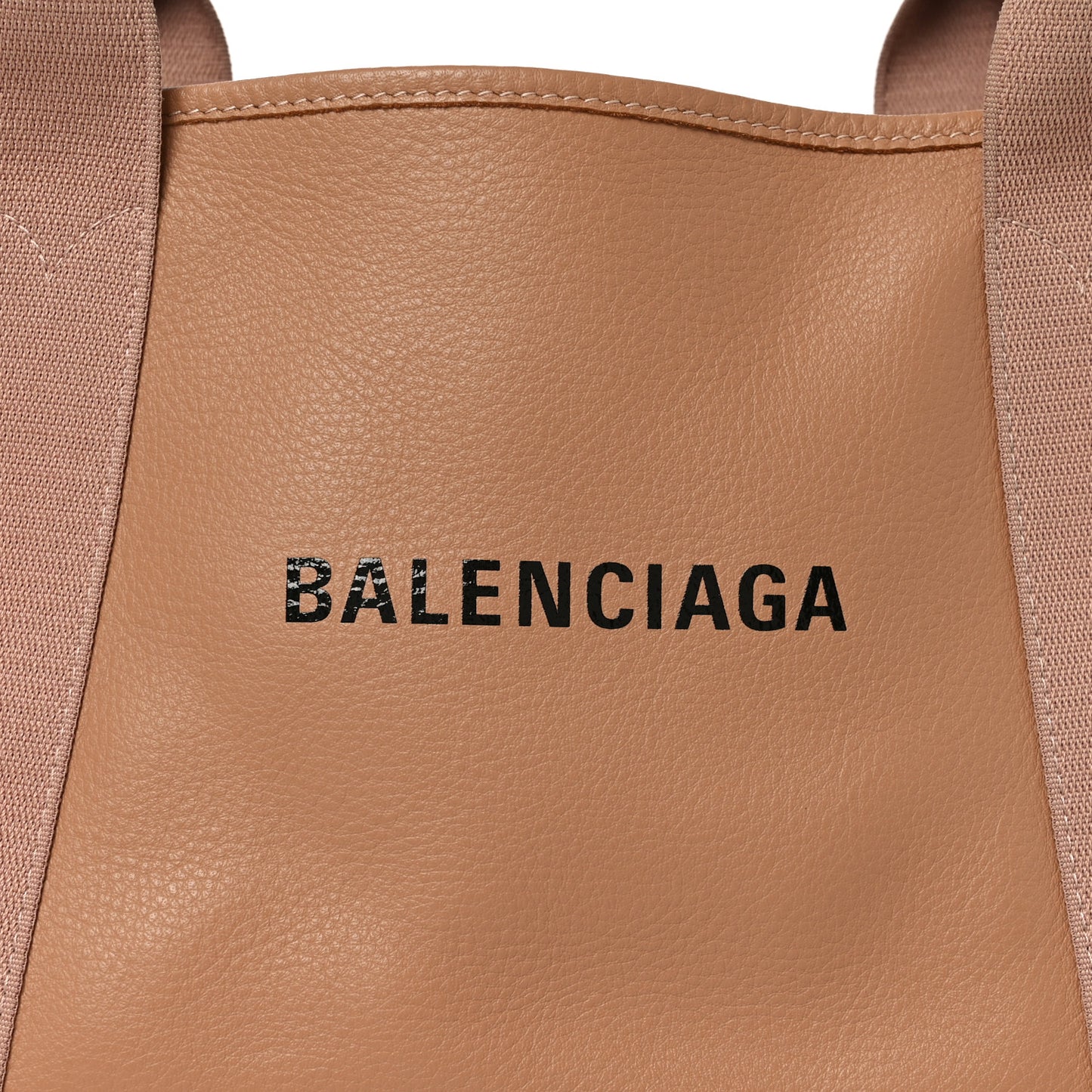 Nappa S Navy Cabas Beige Latte