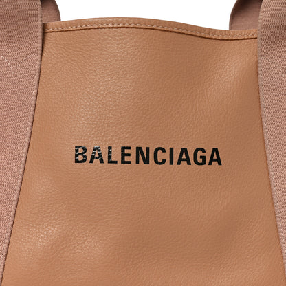 Balenciaga Nappa S Navy Cabas Beige Latte 8 of 10