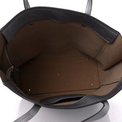 MCM Metallic Grained Calfskin Medium Top Zip Tote Spike Silver 5 of 18