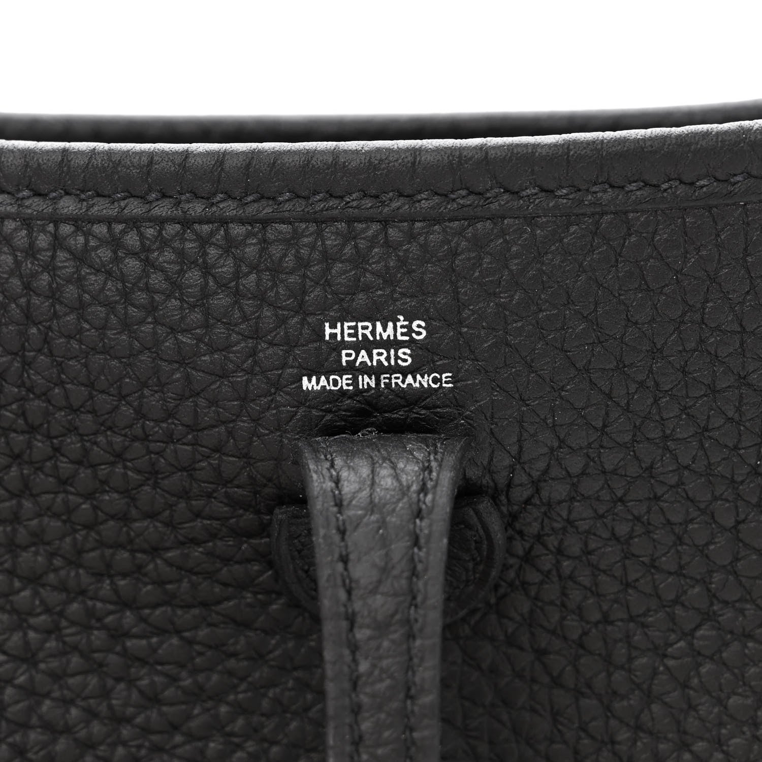 Hermes Taurillon Clemence Evelyne TPM Black 6 of 12