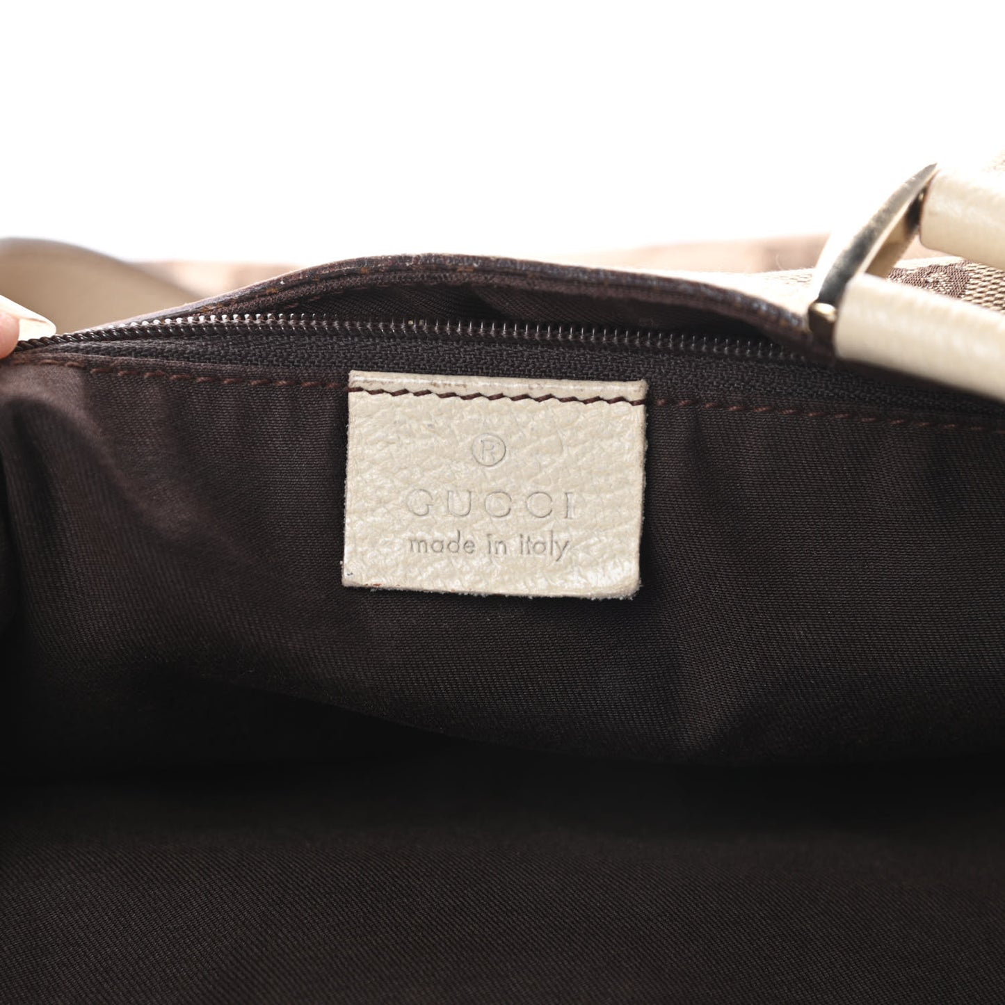 Monogram Large Abbey Tote Off White