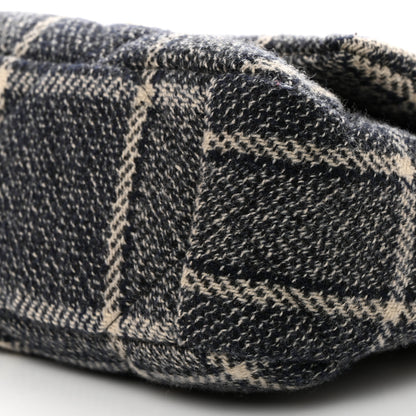 Chanel Tweed Quilted Medium Chanel 19 Flap Grey Navy 10 of 10
