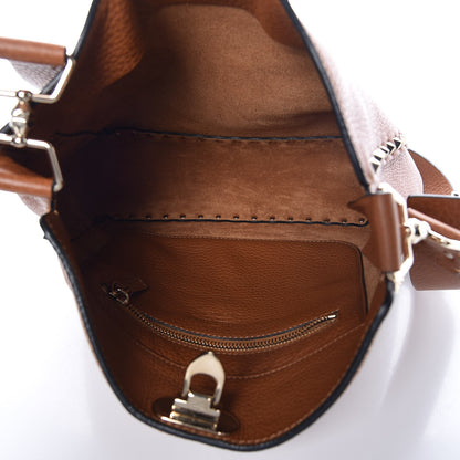 Valentino Garavani Pebbled Calfskin Small Rockstud Flip-Lock Messenger Bag Light Cuir 5 of 6