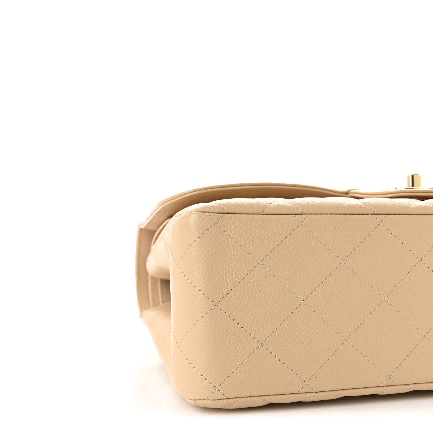 Chanel Caviar Quilted Jumbo Double Flap Beige 9 of 10