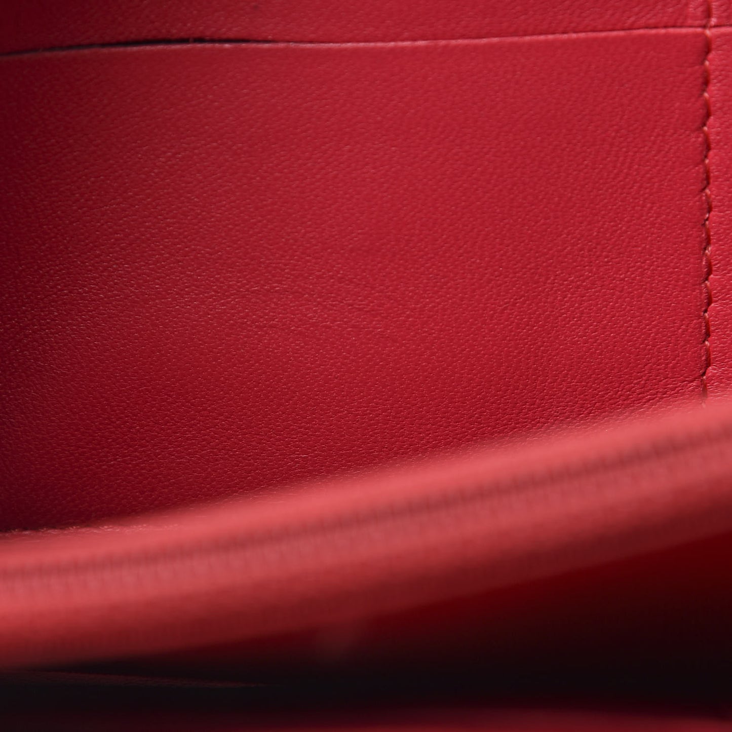 Lambskin Quilted Zip Around Wallet Dark Pink