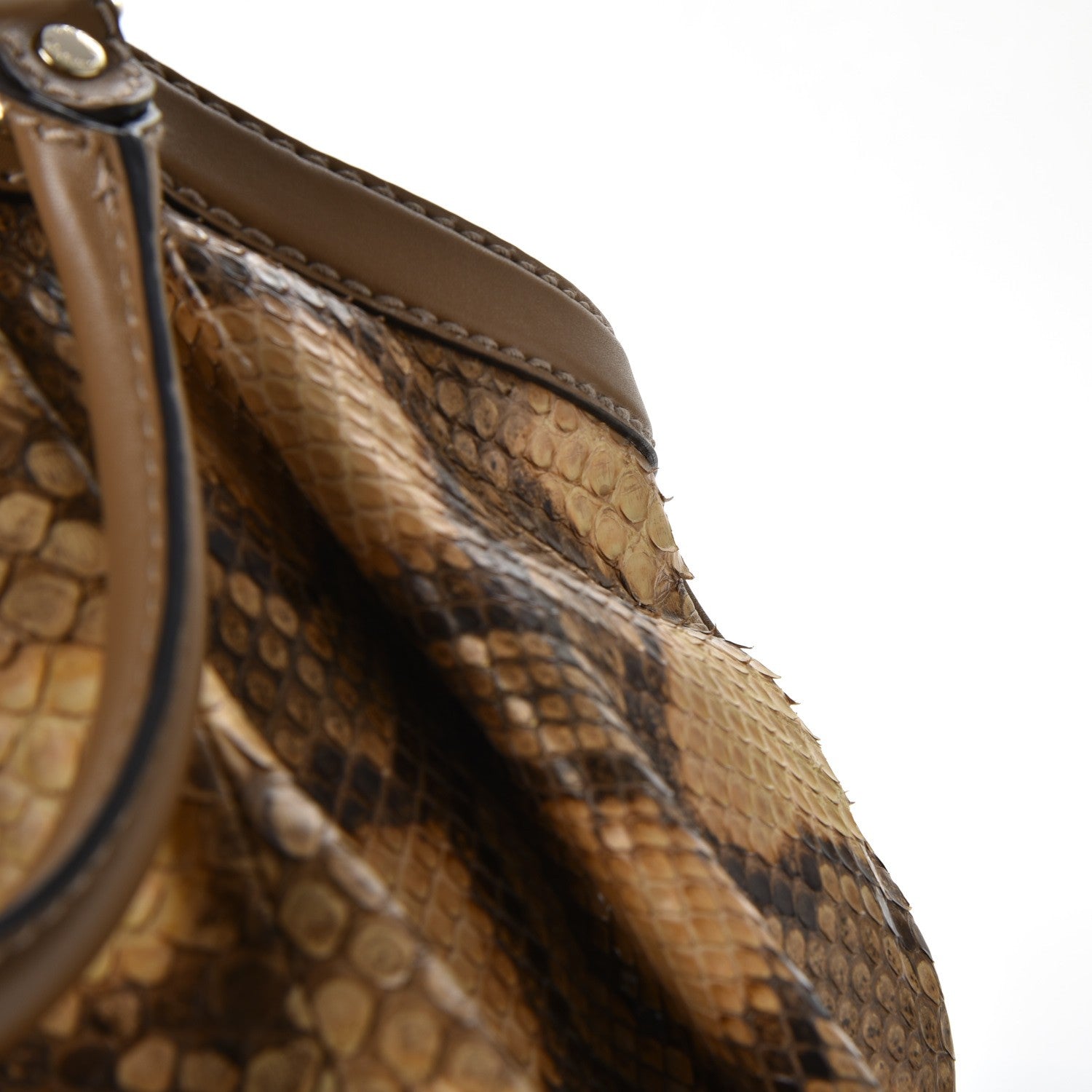 Gucci Python Large Sukey Tote Brown 8 of 10