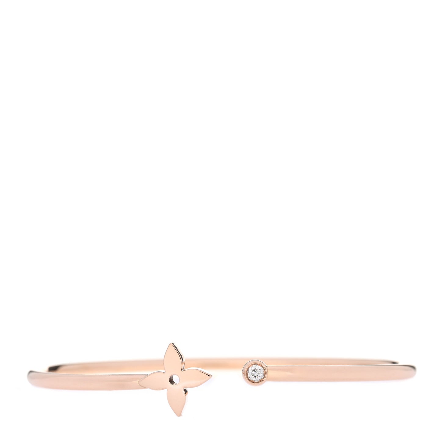 18K Pink Gold Diamond Idylle Blossom Twist Bracelet