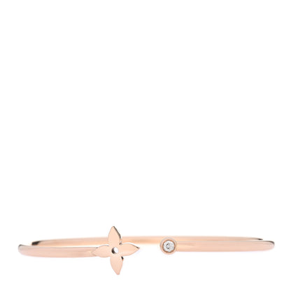 Louis Vuitton 18K Pink Gold Diamond Idylle Blossom Twist Bracelet 1 of 3