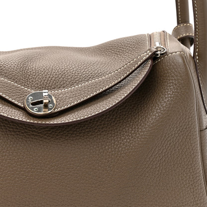 Hermes Taurillon Clemence Lindy 30 Etoupe 8 of 11