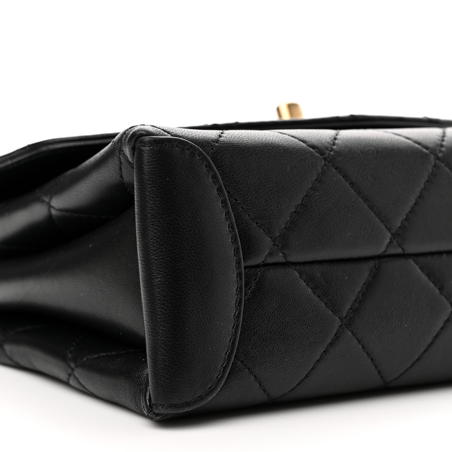 Chanel Lambskin Quilted Mini Trendy Spirit Top Handle Flap Black 9 of 11