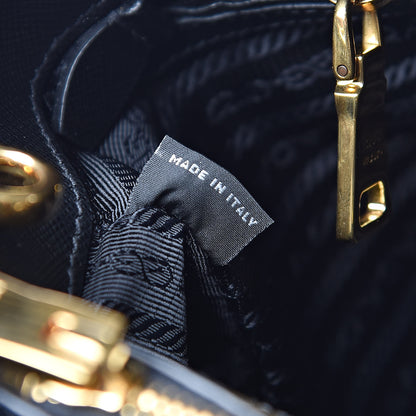 Prada Saffiano Lux Small Tote Black 7 of 9