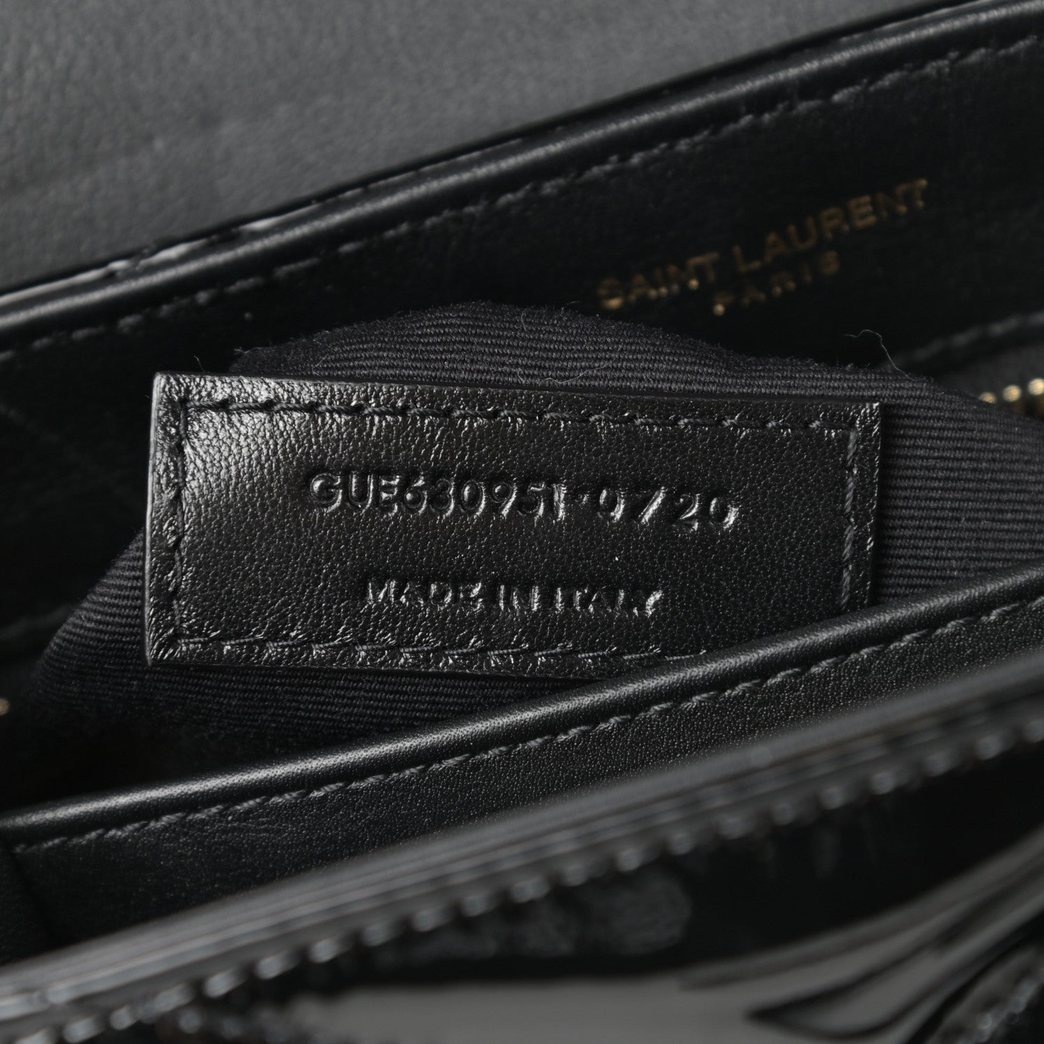 Saint Laurent Patent Y Quilted Monogram Toy Loulou Crossbody Bag Black 7 of 10