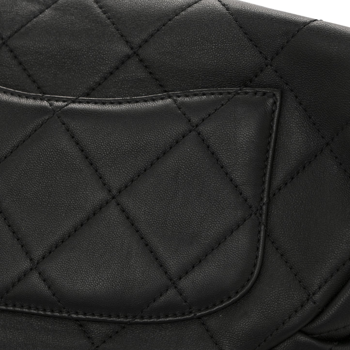 Lambskin Enamel Quilted Waist Bag Black