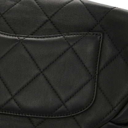 Chanel Lambskin Enamel Quilted Waist Bag Black 14 of 14