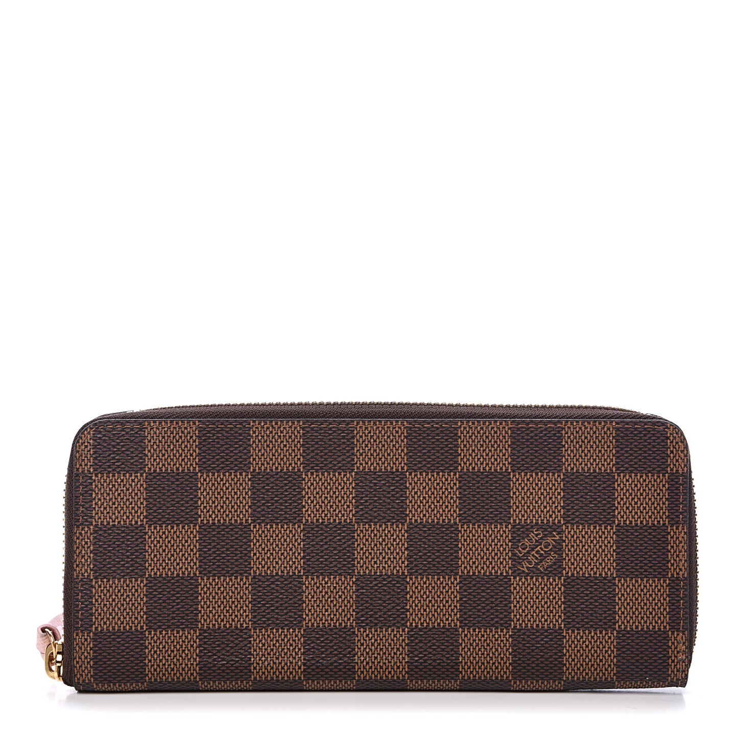 Damier Ebene Clemence Wallet Rose Ballerine