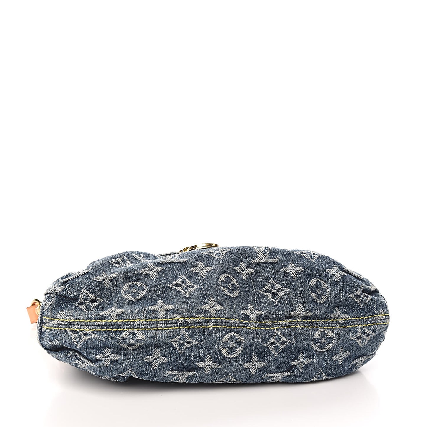Monogram Denim Mini Pleaty Blue