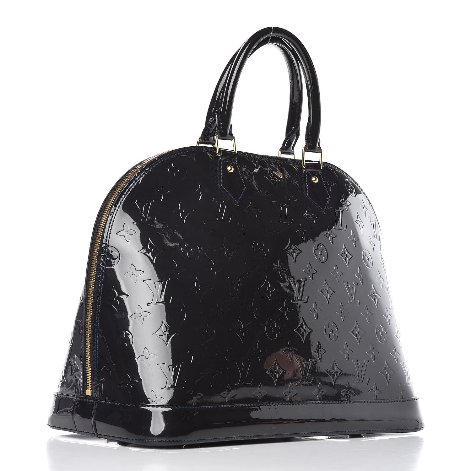 Louis Vuitton Vernis Alma MM Blue Infini 3 of 19