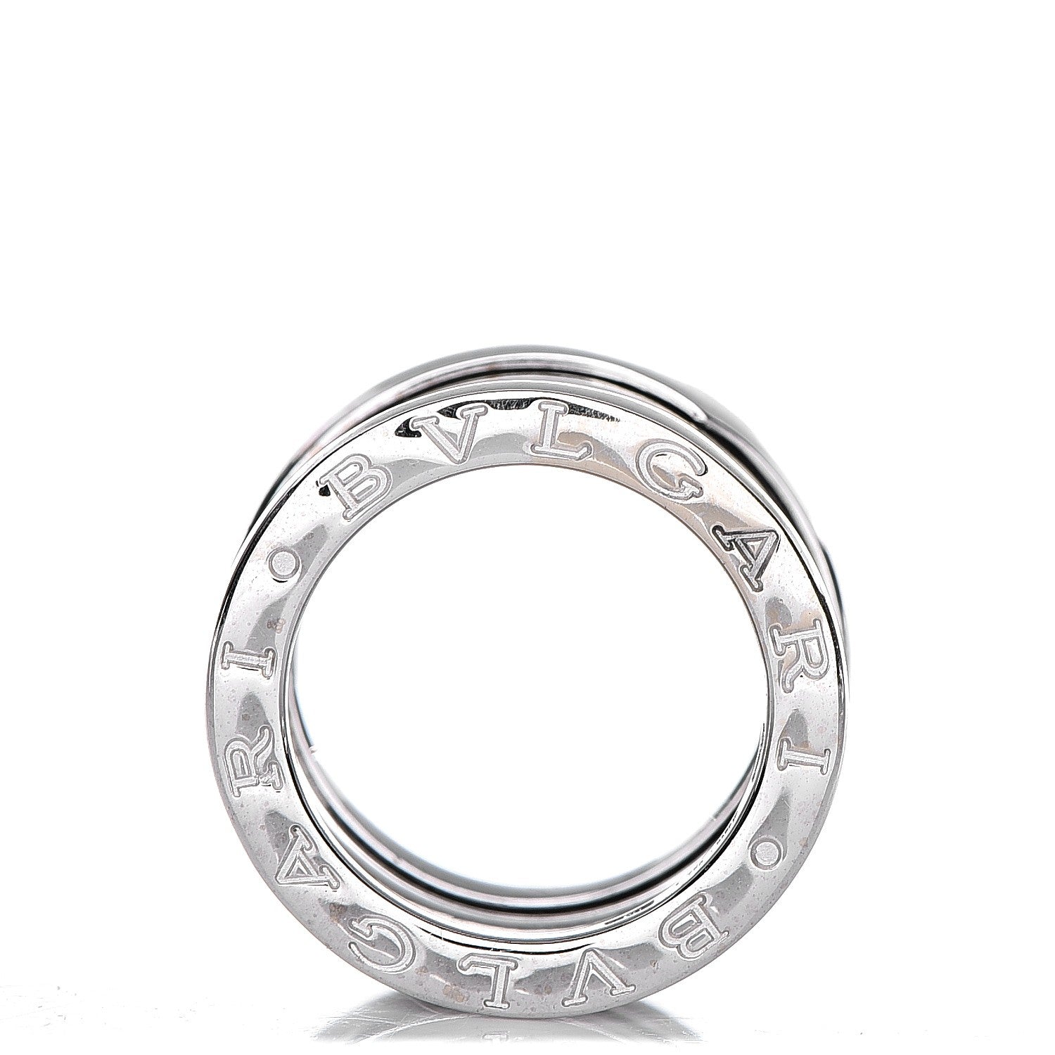 Bulgari 18K White Gold B.Zero1 4 Band Ring 47 4.25 3 of 4